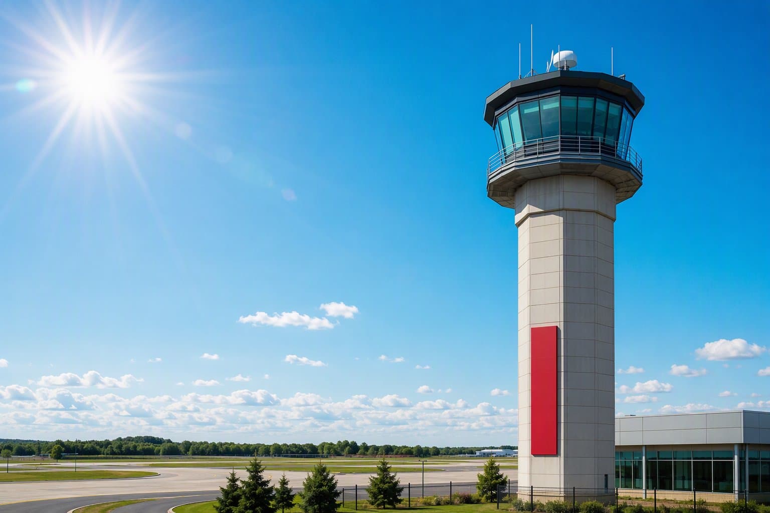 Airport Control Tower - illustration, Jake Team LLC