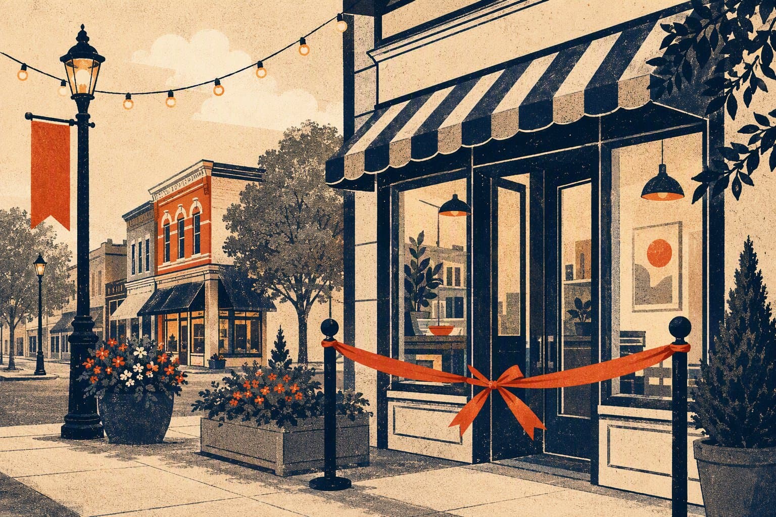downtown business growth - illustration, Jake Team LLC