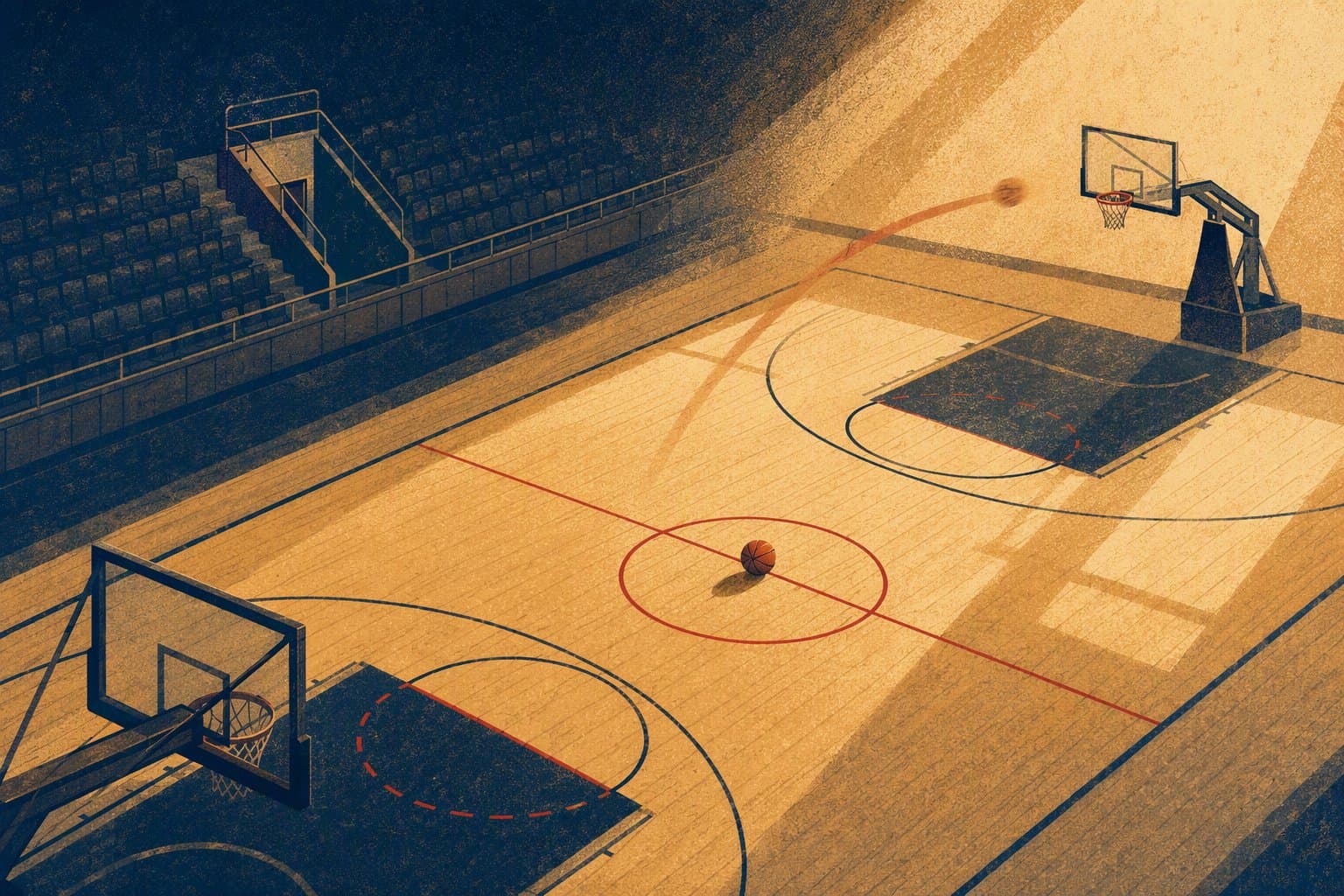 Basketball Victory - illustration, Jake Team LLC