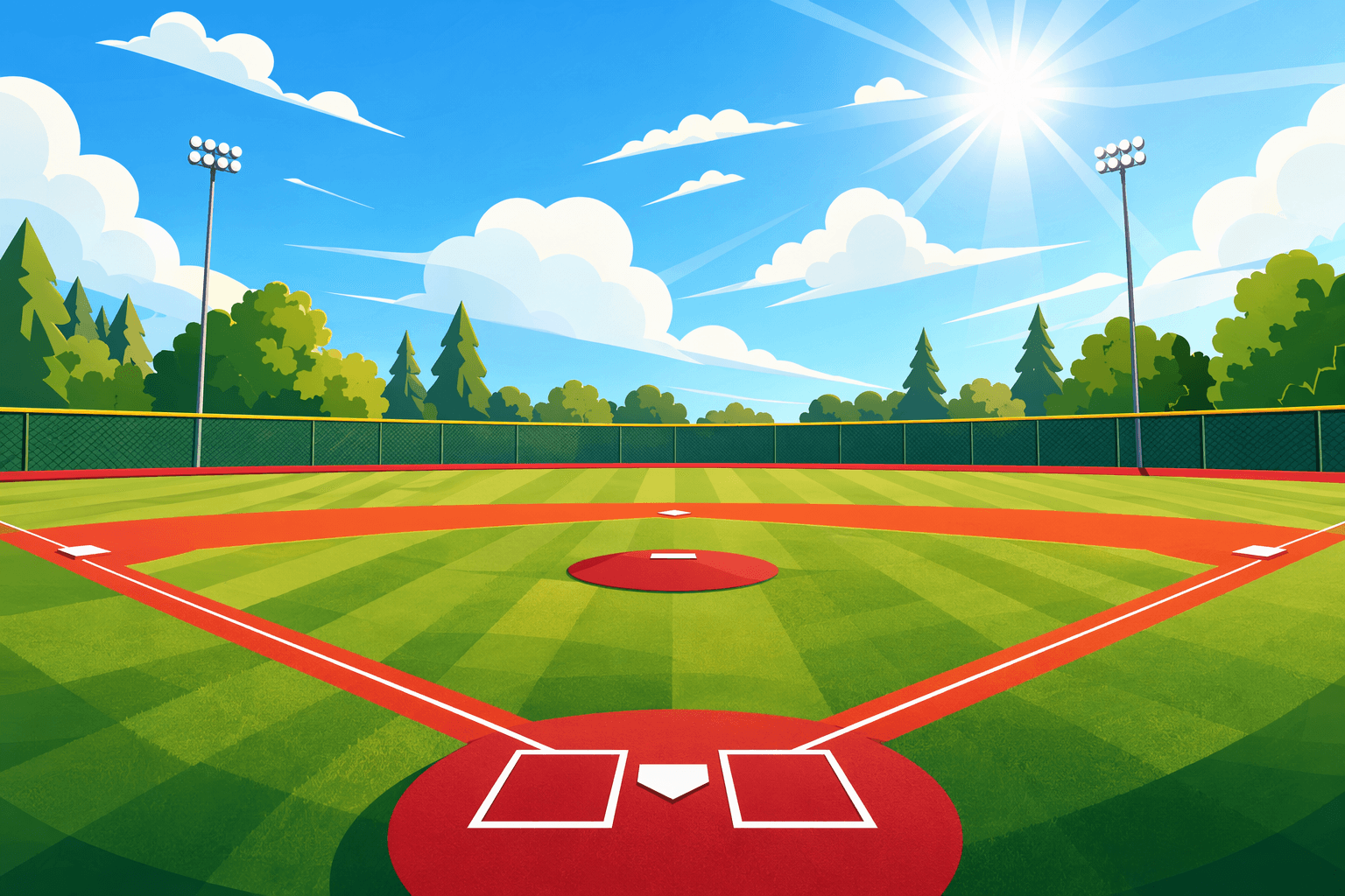 Sports field - illustration, Jake Team LLC