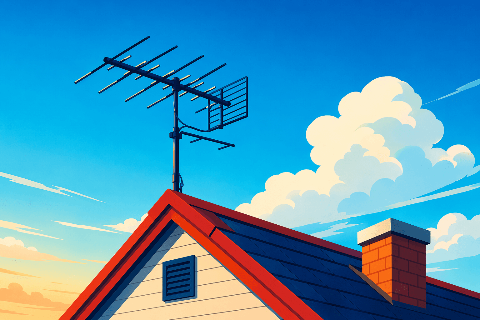 TV reception - illustration, Jake Team LLC