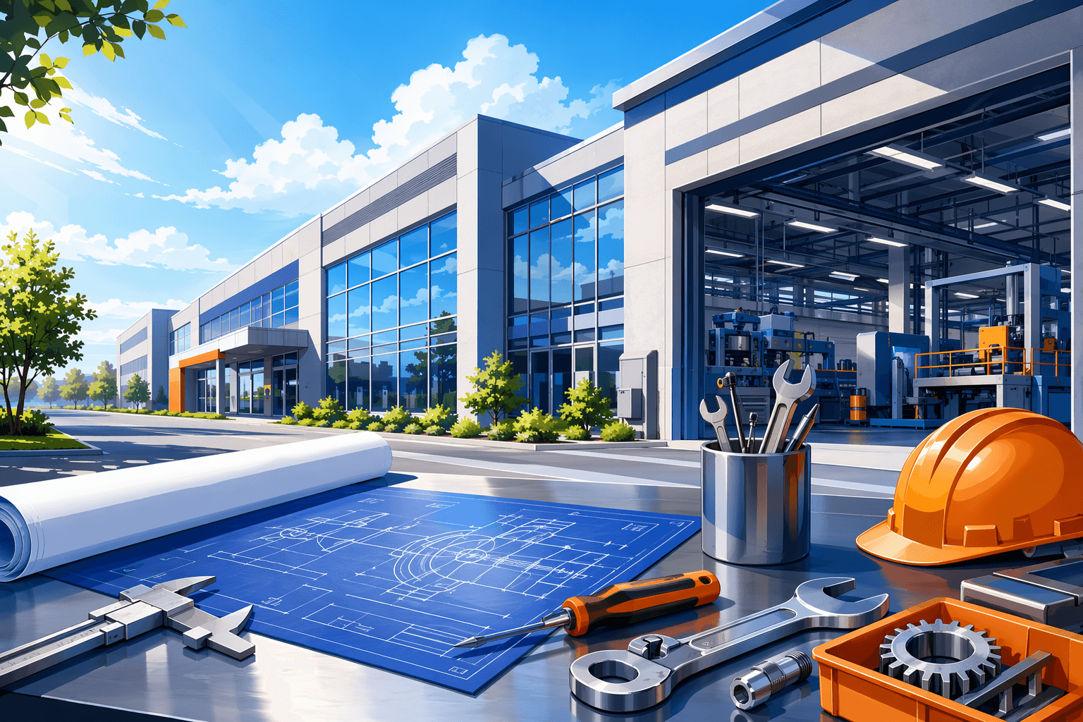 Manufacturing training - illustration, Jake Team LLC