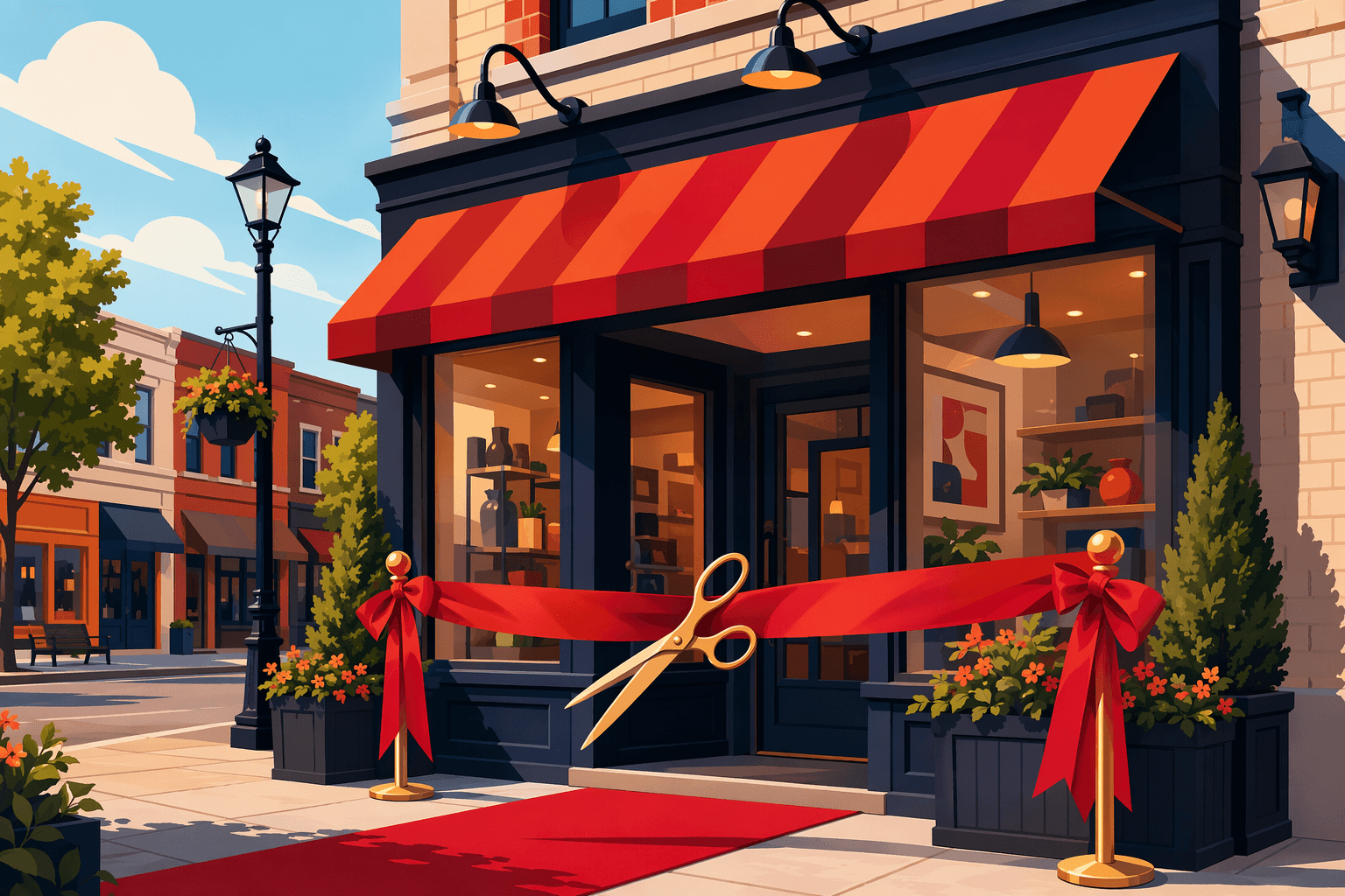 New business opening - illustration, Jake Team LLC