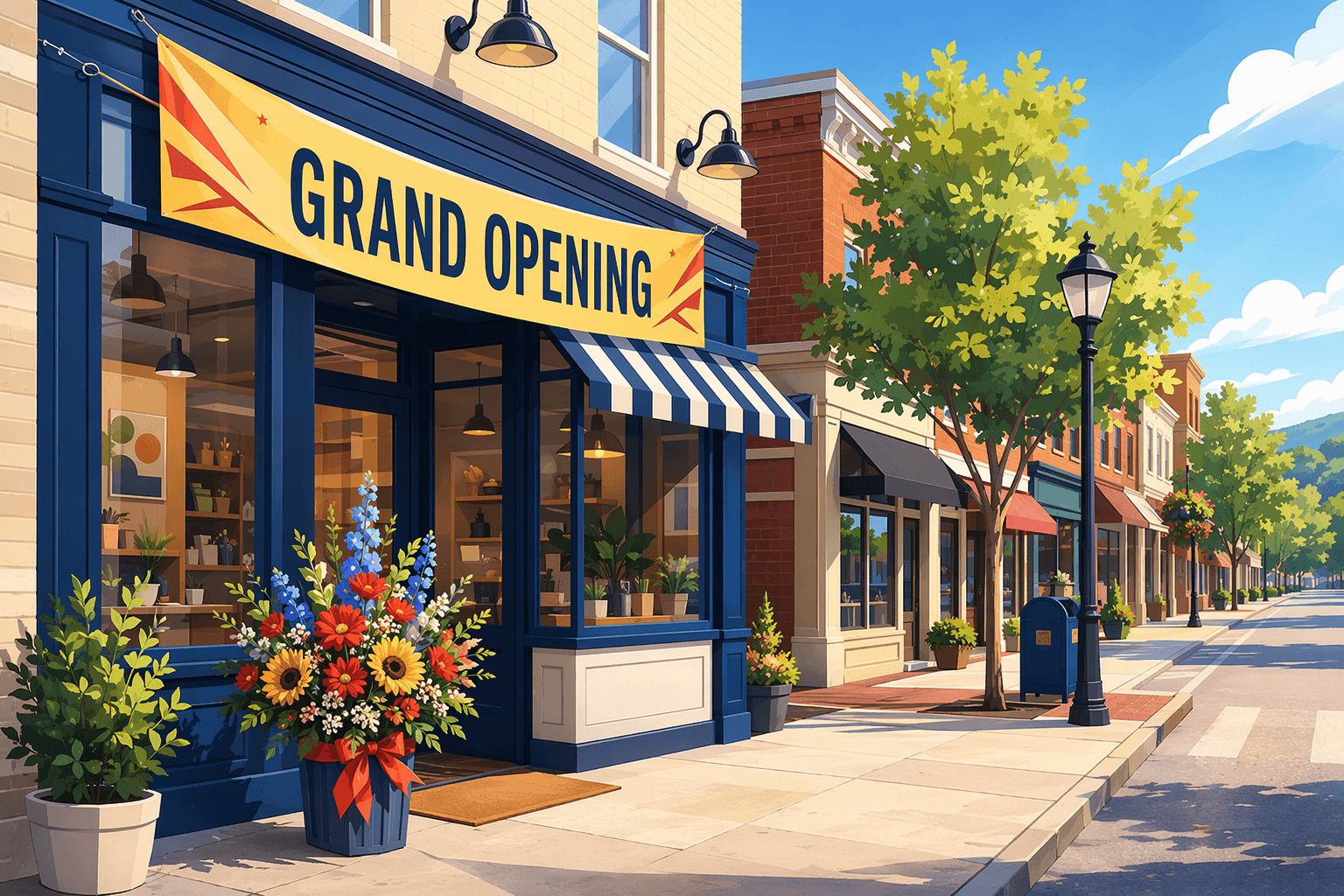 New business opening - illustration, Jake Team LLC