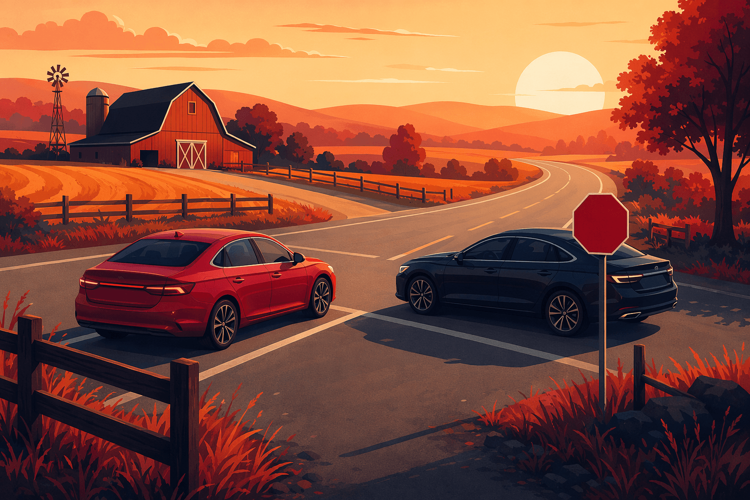 Traffic accident - illustration, Jake Team LLC