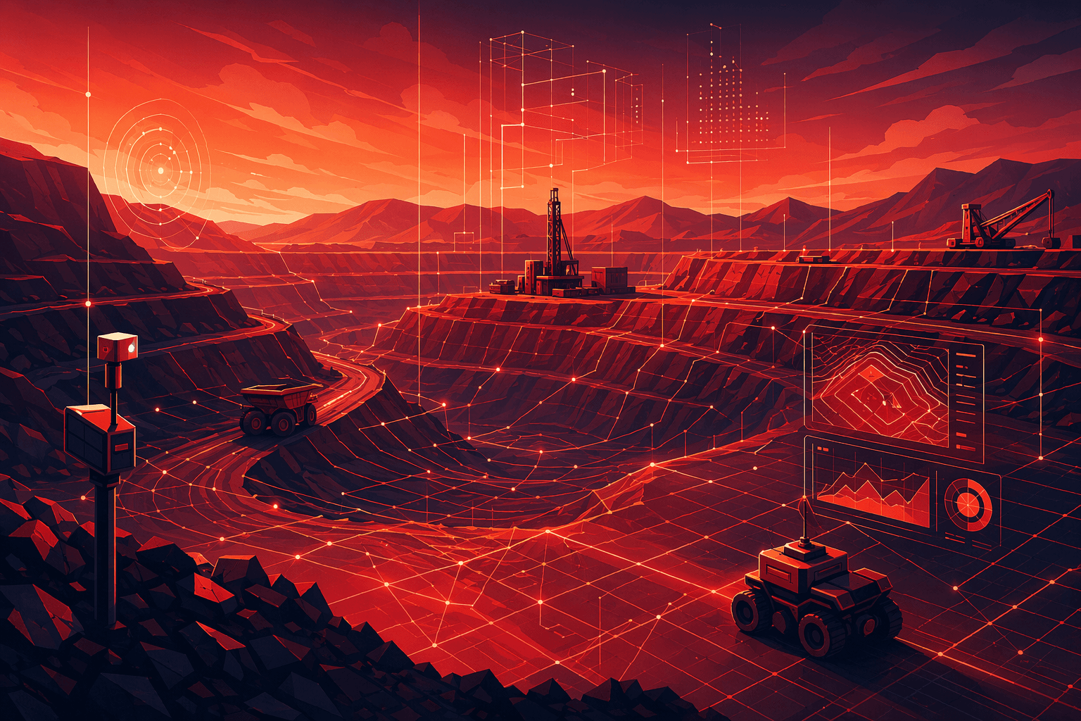 Mining Data Integration - illustration, Jake Team LLC