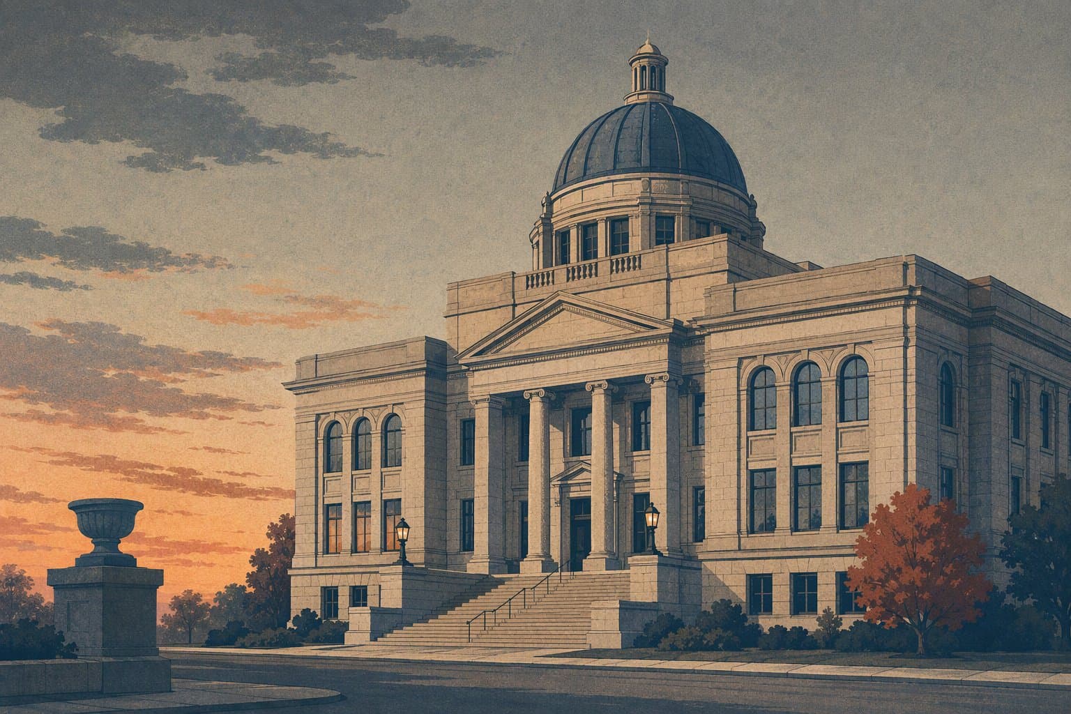 Denison City Hall billing - illustration, Jake Team LLC