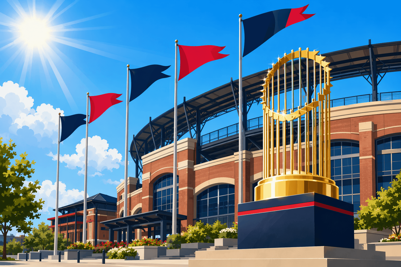 Braves Victory Celebration - illustration, Jake Team LLC