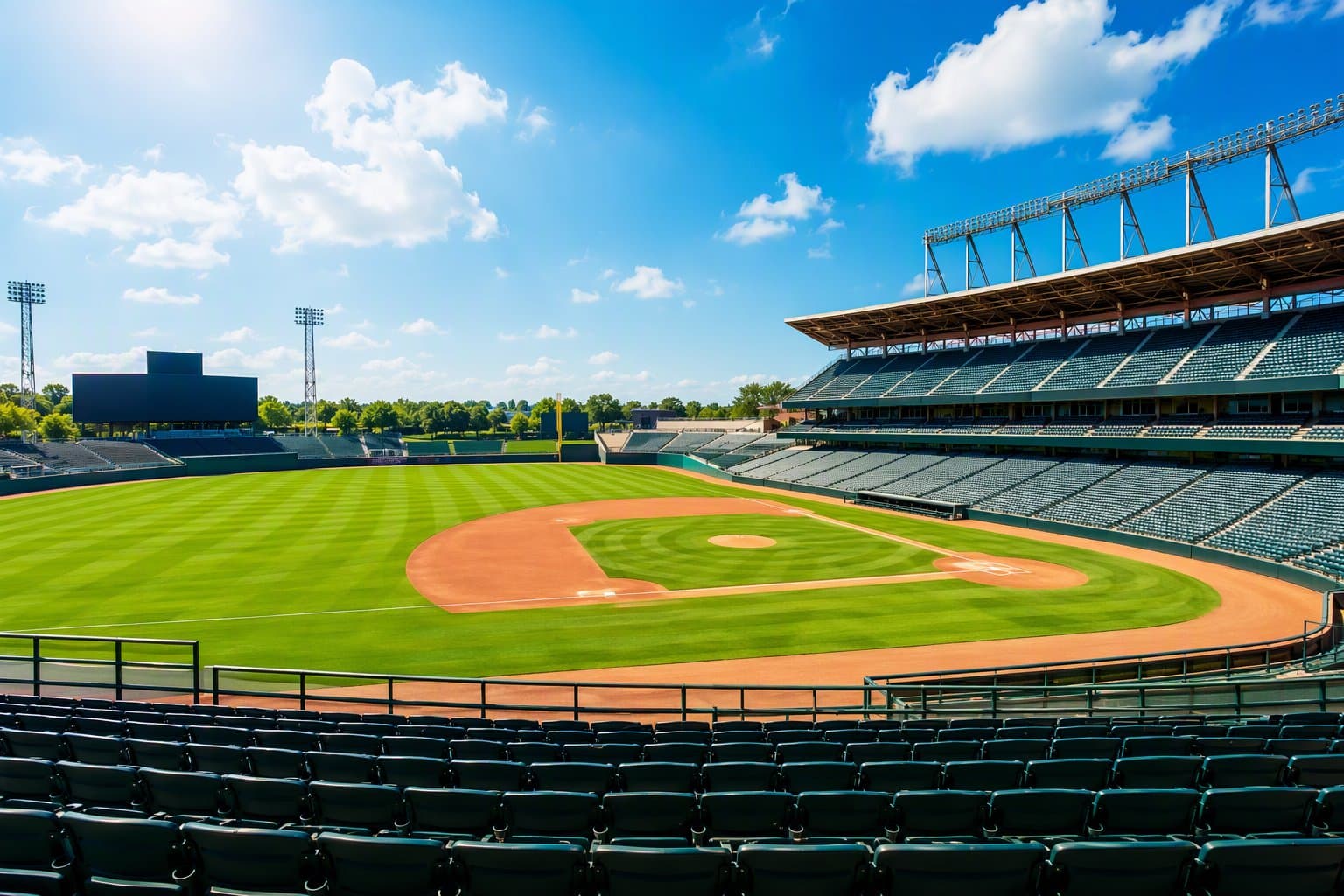 Empty stadium - illustration, Jake Team LLC