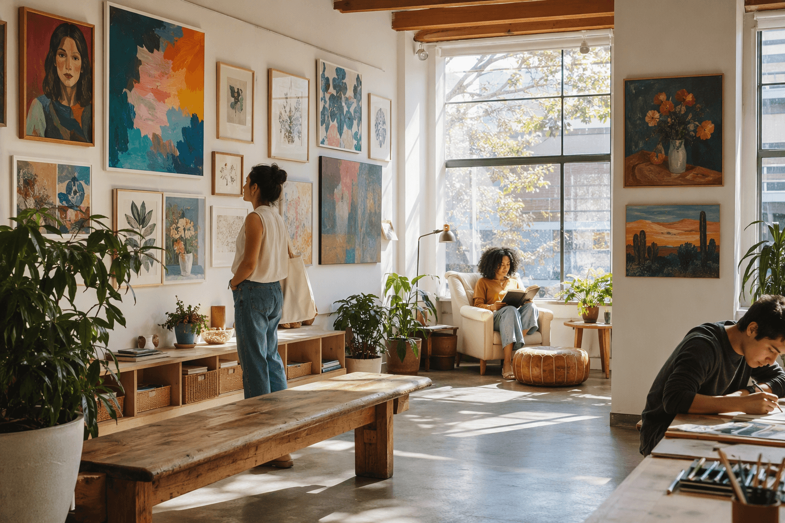 community art gallery - illustration, Jake Team LLC