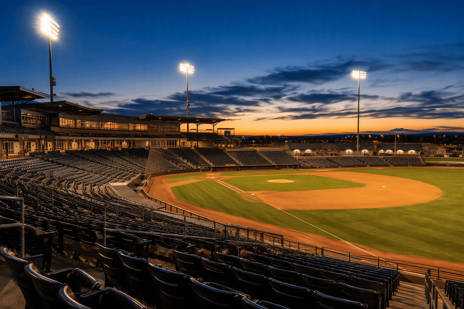 Baseball stadium lights - illustration, Jake Team LLC