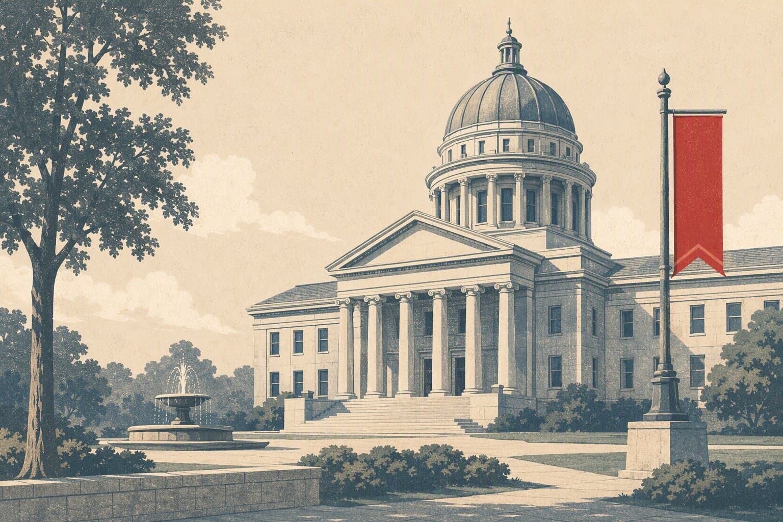 Denison civic transition - illustration, Jake Team LLC
