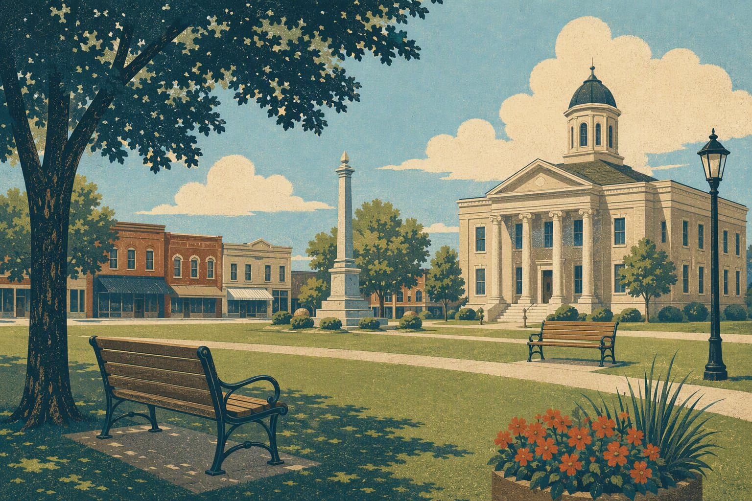 Grayson County park - illustration, Jake Team LLC