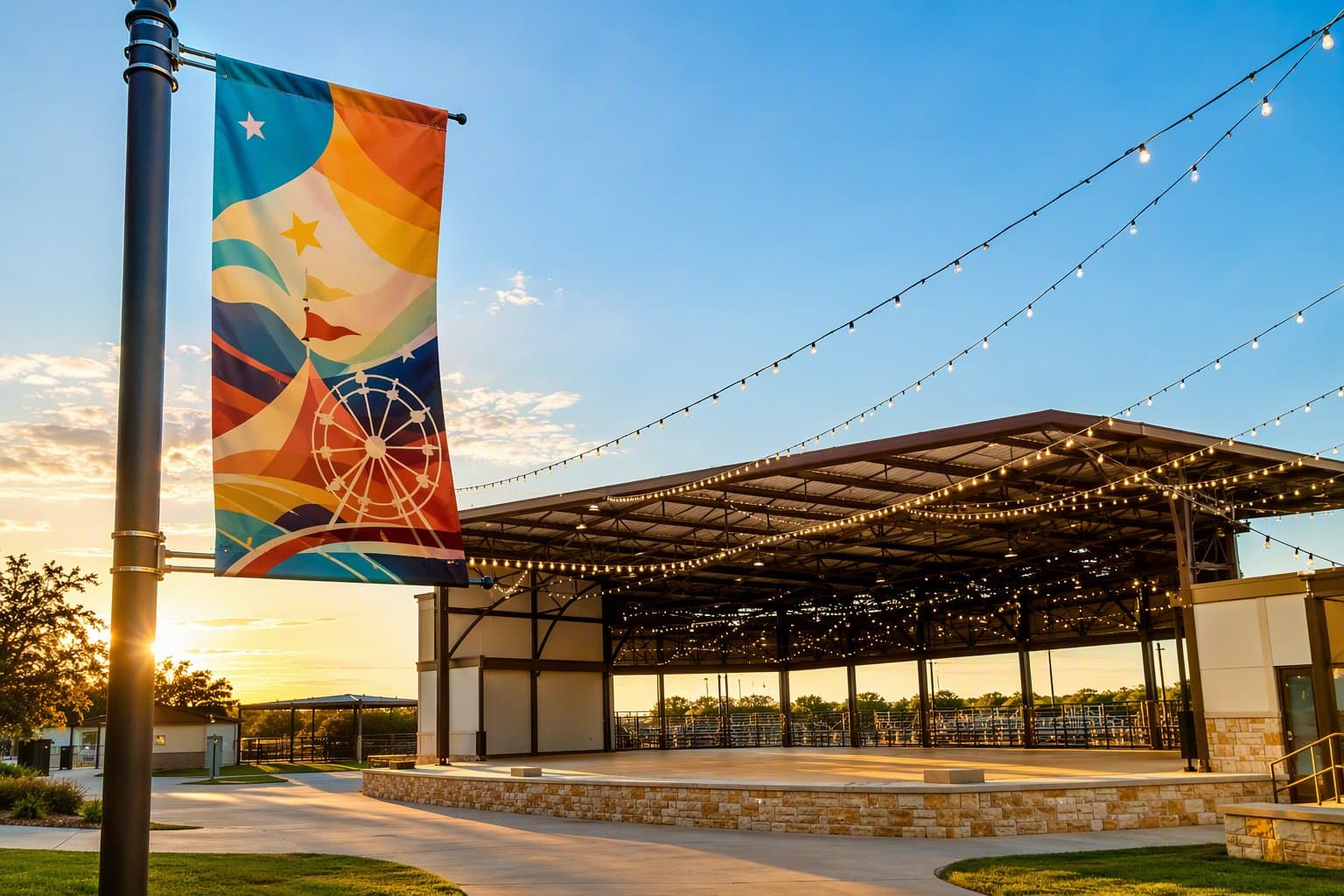Texoma Expo grounds festival - illustration, Jake Team LLC