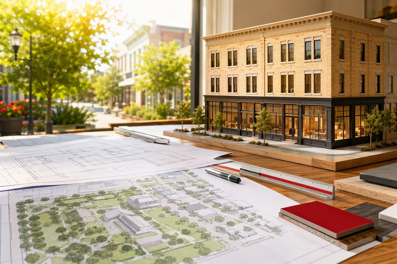Historic Mixed-Use Renewal - illustration, Jake Team LLC