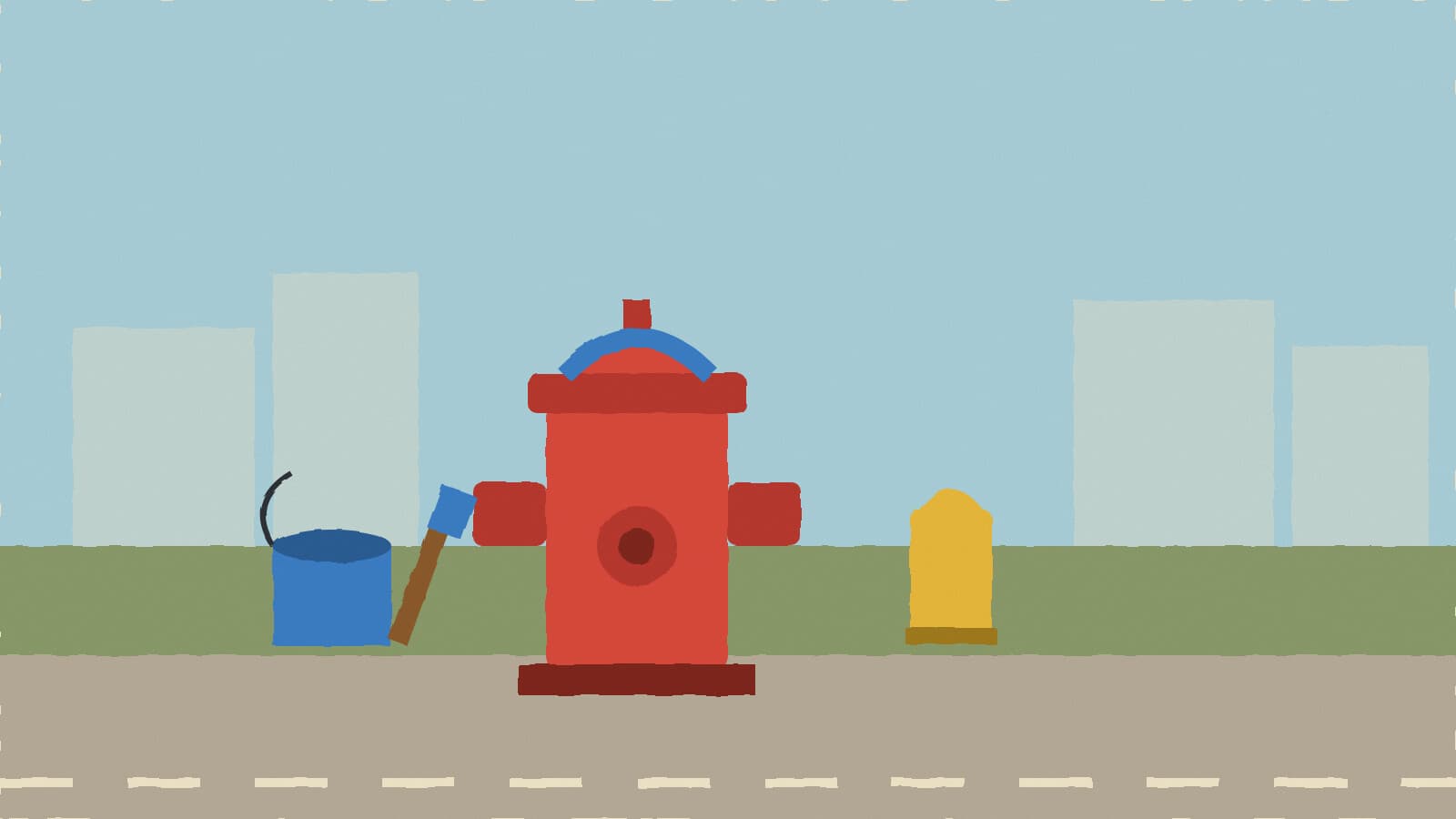 Fire hydrant and paint bucket - illustration, Jake Team LLC