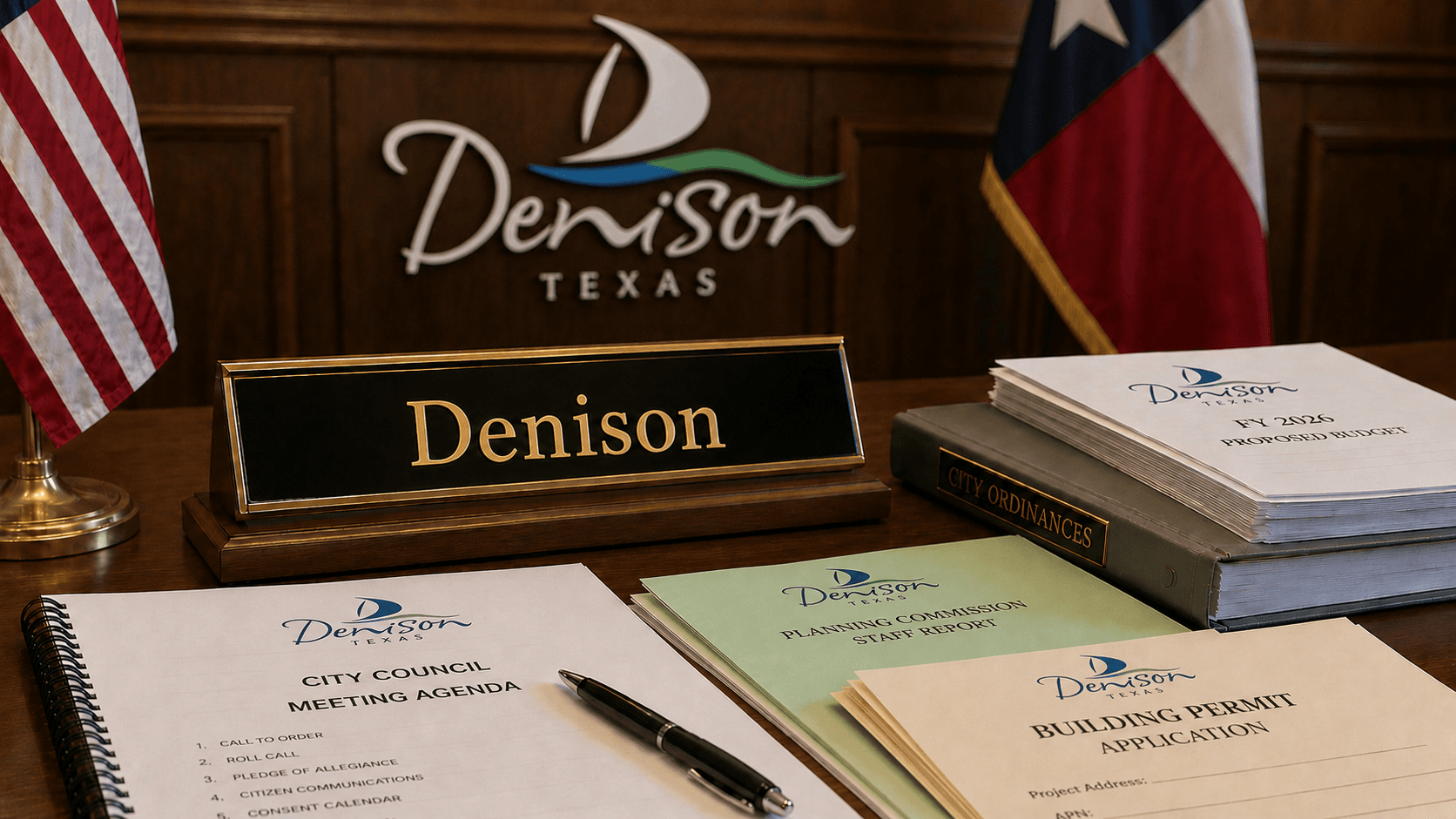 Denison, Texas city council meeting
