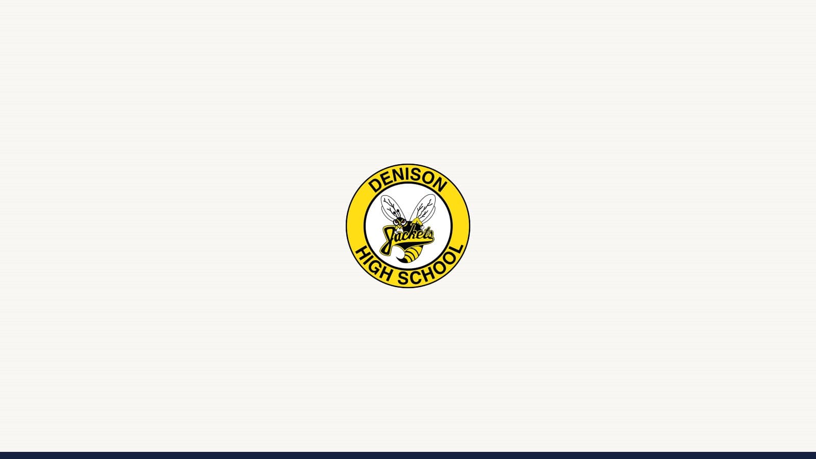Denison Yellow Jackets school logo. Used in news coverage of the team; logo is the property of the school district.