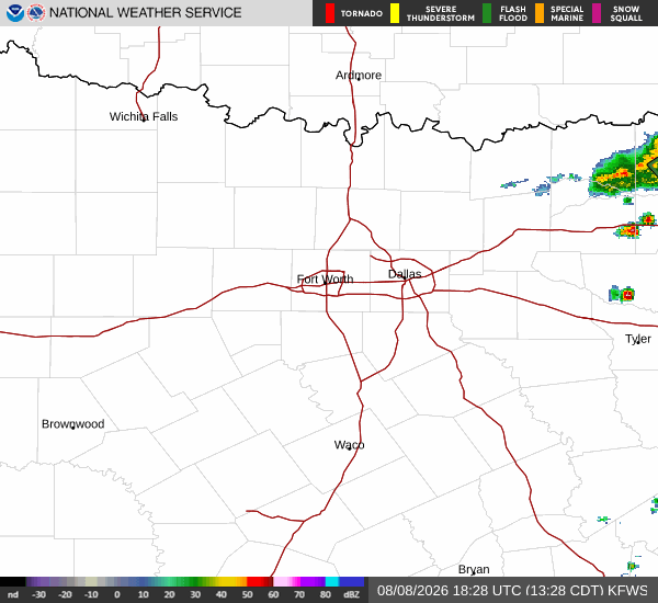National Weather Service radar for North Texas (KFWS)