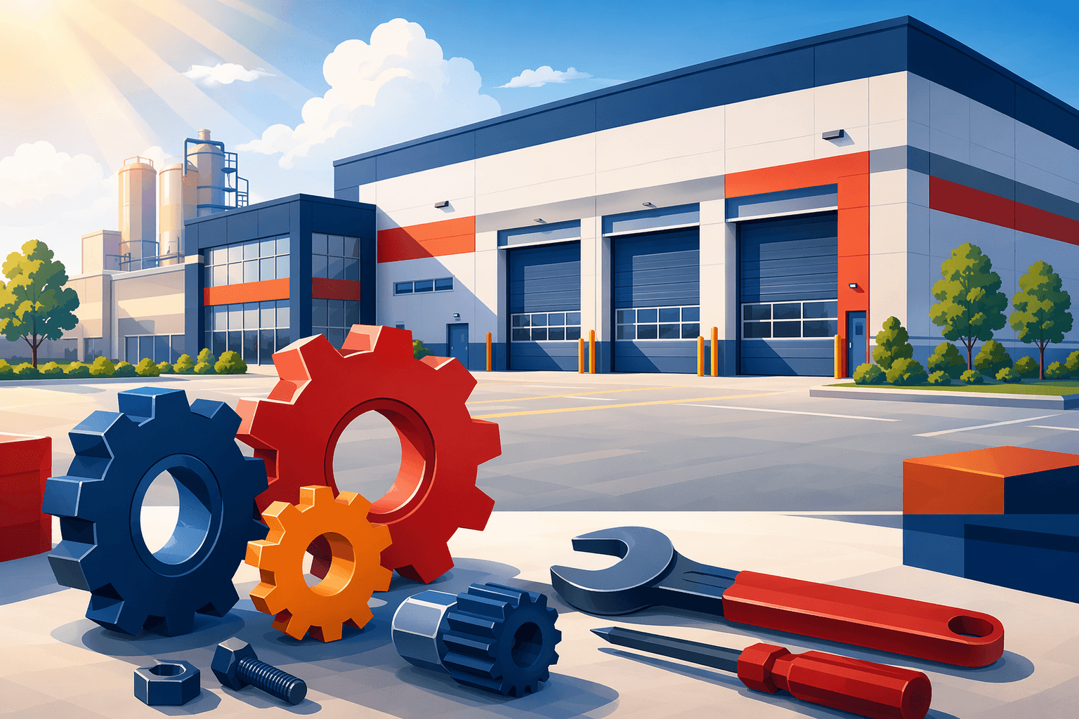 Manufacturing training - illustration, Jake Team LLC