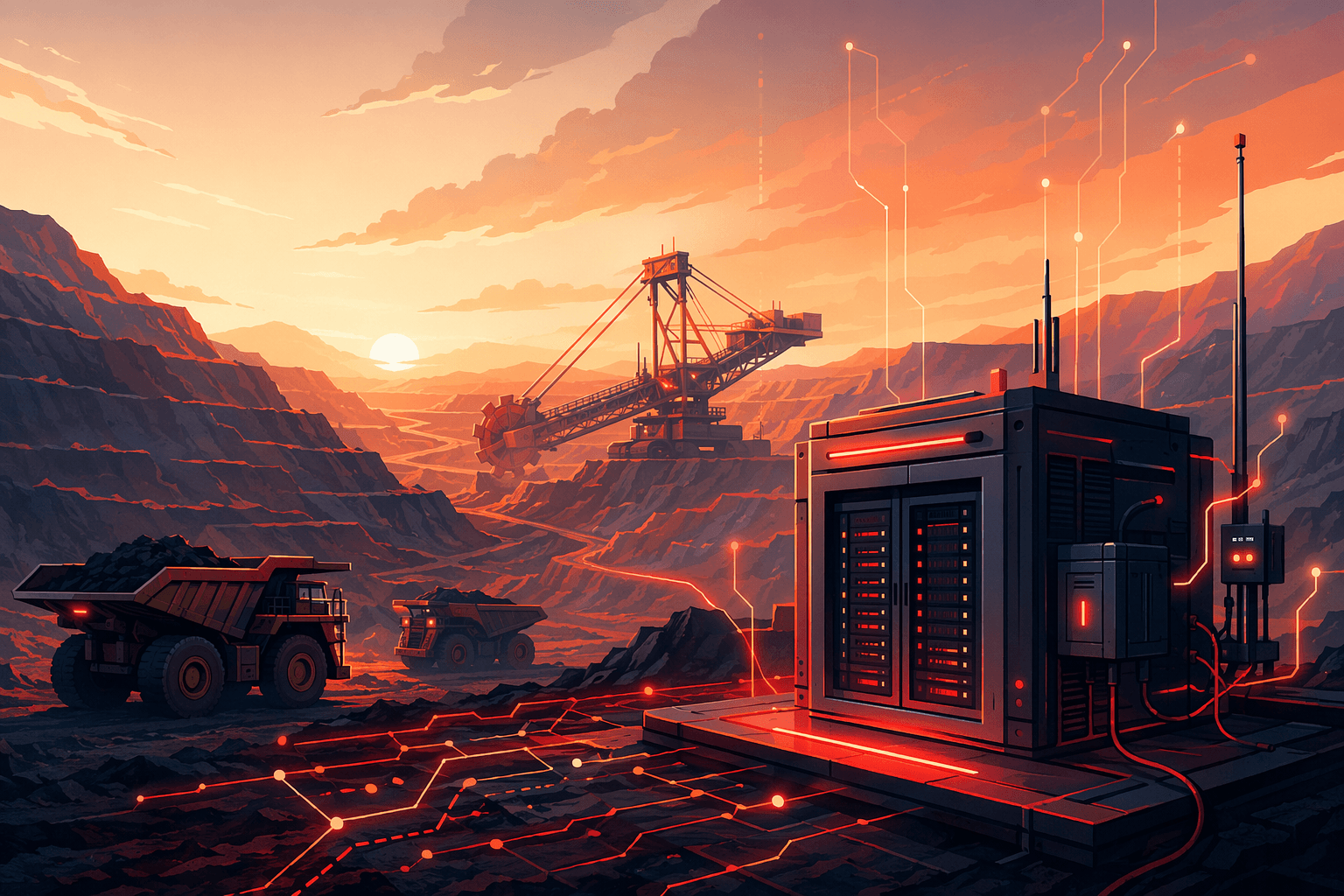 Mining Tech Acquisition - illustration, Jake Team LLC