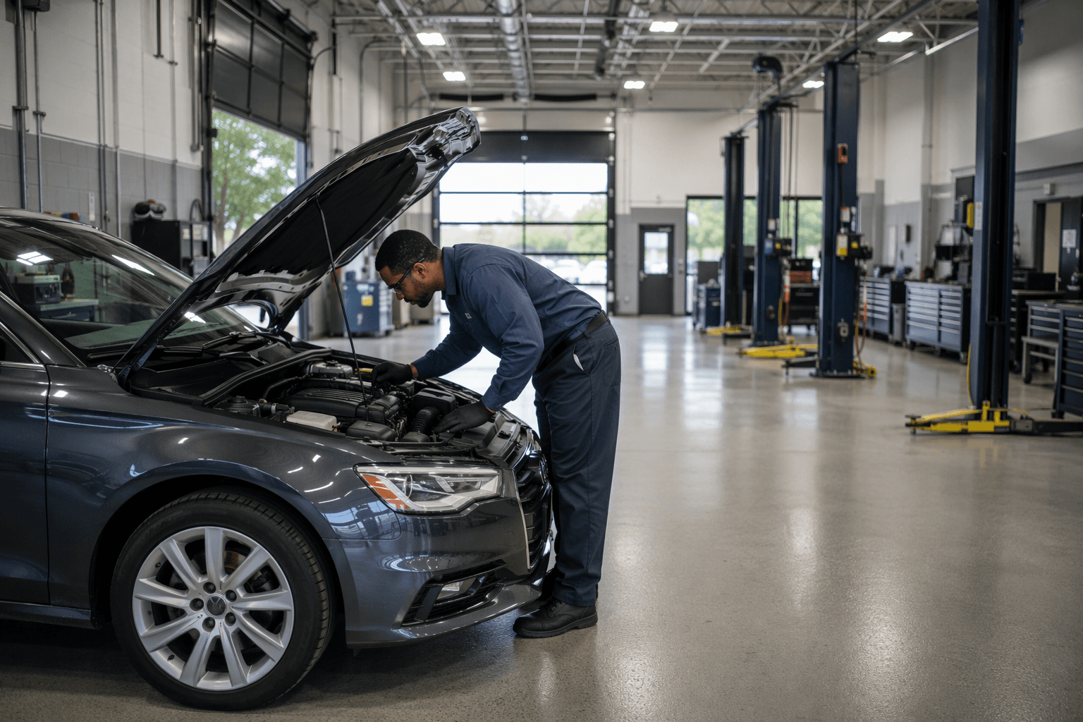 New auto service opening - illustration, Jake Team LLC