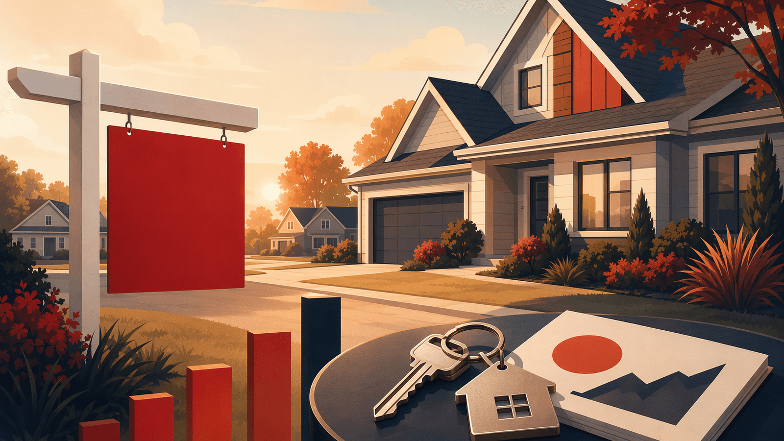 Denison housing market. Illustration: Jake Team LLC